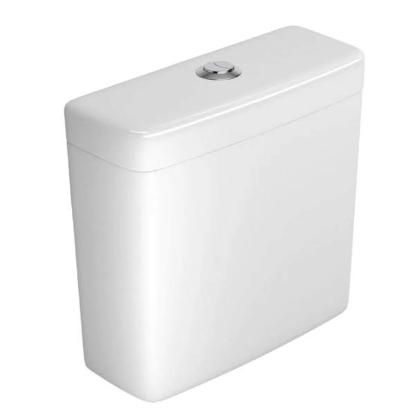 Caixa para Bacia Acoplada Dualflux Monte Carlo/Vogue Plus/Level/Flex/Clean CD.01F.17 Branco/Cromado