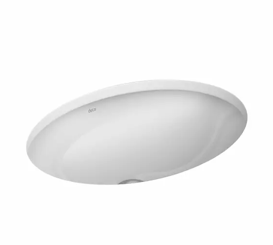 CUBA DE EMBUTIR OVAL 400X300MM BRANCO