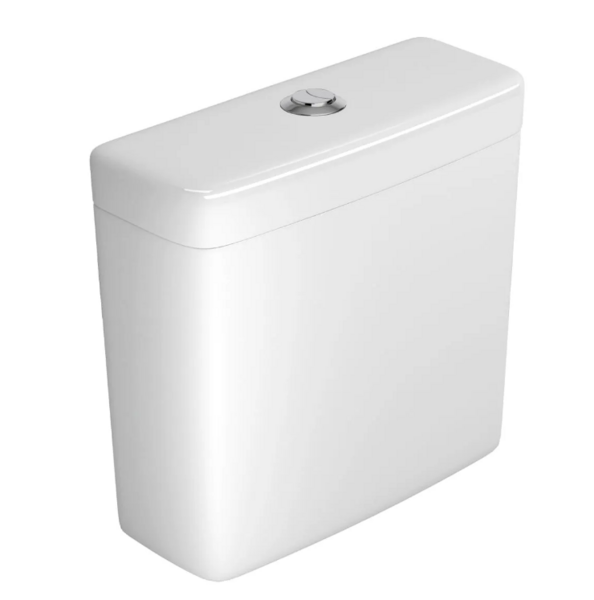 Caixa para Bacia Acoplada Dualflux Monte Carlo/Vogue Plus/Level/Flex/Clean CD.01F.17 Branco/Cromado